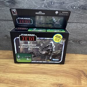NIB Star Wars Speeder Bike & Scout Trooper Hasbro Collection